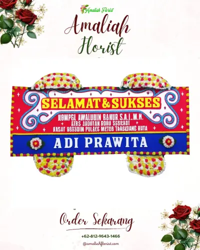 Karangan Bunga Ucapan Selamat di Sima